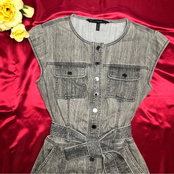 White House Black Market (WHBM) Cap Sleeve Denim Dress - Picture 4 of 8